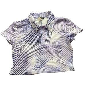 Silvergate Cropped Polo Made in USA Size Small Y2K Retro Vintage?